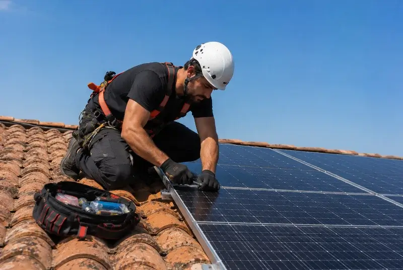 Maintenance et monitoring de panneaux solaires à Châtillon-sur-Chalaronne
